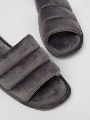 open toe slippers asda