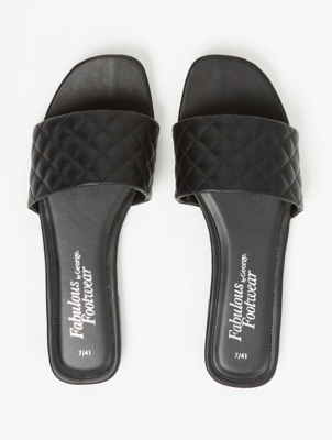 asda black flip flops