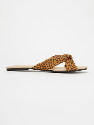 asda leopard print sandals