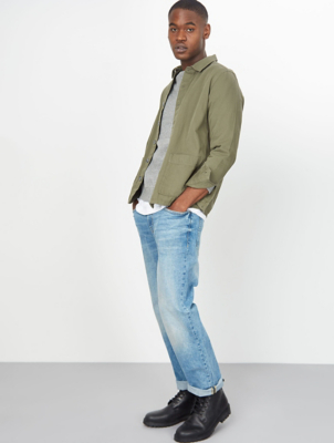 light wash loose fit jeans