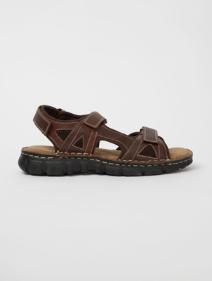 Brown Leather Sport Sandals | Men 