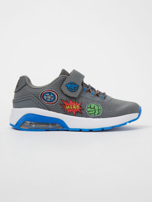 Marvel Avengers Grey Light Up Trainers 