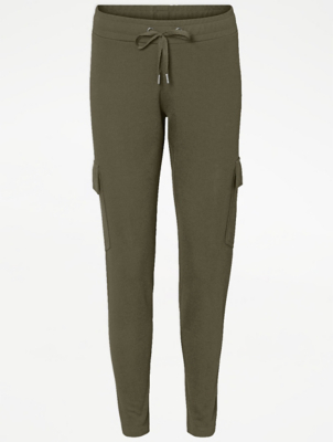 cargo joggers womens khaki