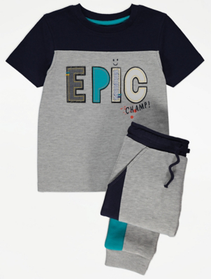 Epic Slogan T-Shirts and Joggers Outfit