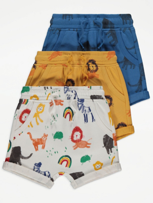 Safari Animal Print Shorts 3 Pack