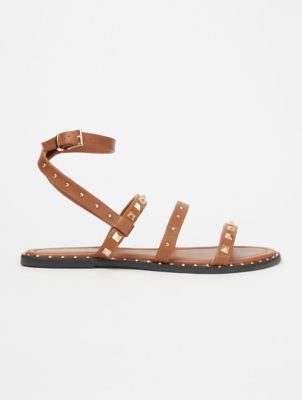 tan ankle strap sandals