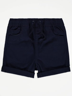 Navy Woven Shorts
