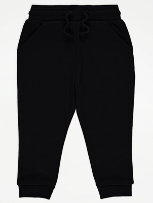 kids black joggers