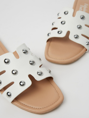 white sandals asda