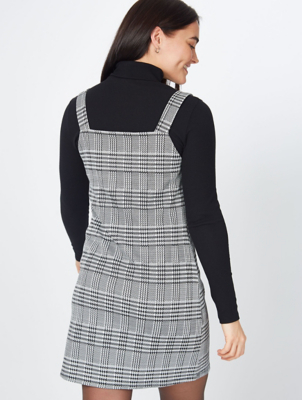 asda black pinafore