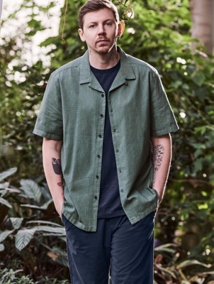 mens short sleeve shirts asda