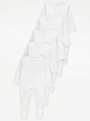 Baby George Asda Premature Baby Boy Clothes White Long Sleeve