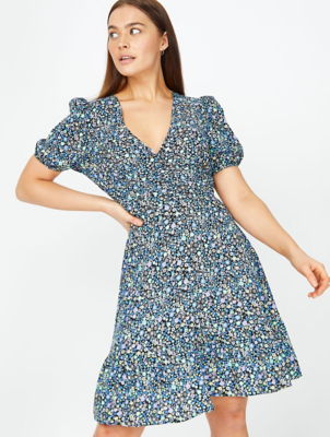 womens ditsy print dress