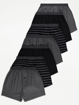 Loose Fit Boxers 7 Pack Men at ASDA