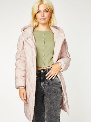 quilted padded coat womens