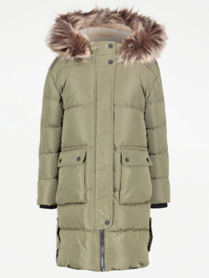 asda khaki coat