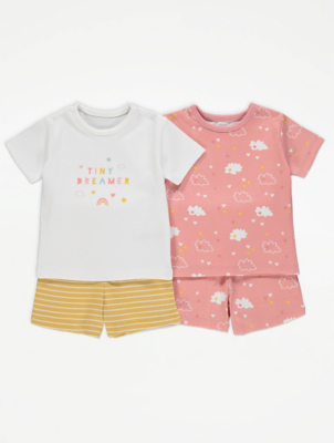 cloud-print-short-pyjamas-2-pack-baby-george-at-asda