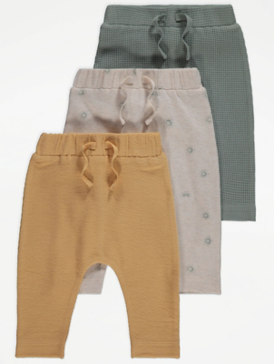 Textured Joggers 3 Pack