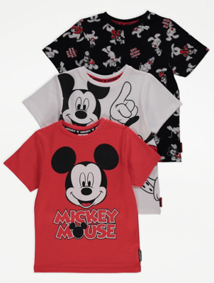 Disney Mickey Mouse Character T-Shirts 3 Pack