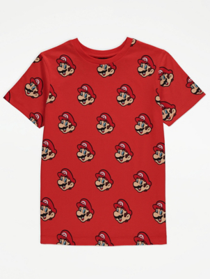 Super Mario Red TShirt Kids at ASDA