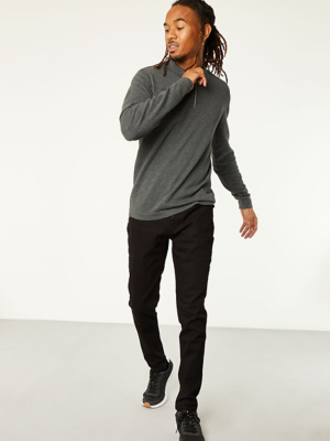 Black Skinny Fit Jeans With Stretch | Men | George at ASDA