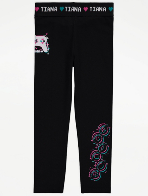 Hearts by Tiana Black Game Controller Leggings
