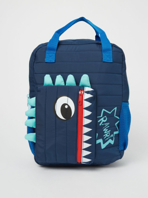 Blue 3D Dinosaur Backpack
