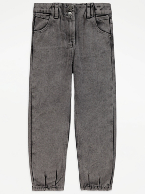 Grey Taylor Washed Mom Jeans