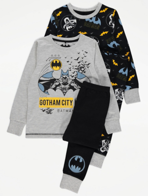 DC Comics Batman Long Sleeve Pyjamas 2 Pack