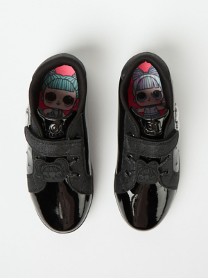L.O.L. Surprise! Black Patent School Shoes School at ASDA