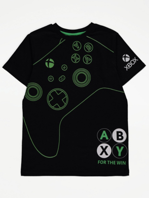 Xbox Black Controller Print T-Shirt