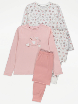 Snack Print Jersey Pyjamas 2 Pack