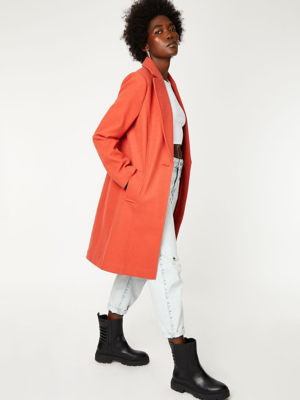 asda burnt orange coat