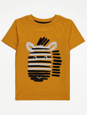 Yellow Zebra Graphic T-Shirt