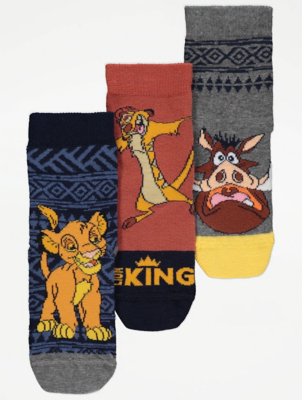 Disney The Lion King Character Socks 3 Pack