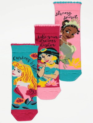 Disney Princess Character Socks 3 Pack