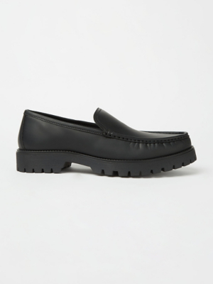 Black Chunky Loafers Men at ASDA