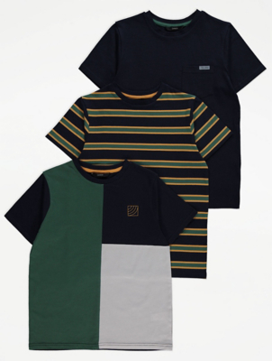 Crew Neck T-Shirts 3 Pack
