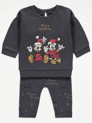 Disney Mickey and Minnie Christmas 2 Piece Outfit
