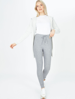 slim grey joggers womens