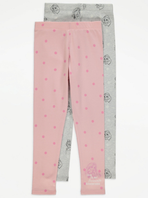 Disney Princess Leggings 2 Pack Kids at ASDA