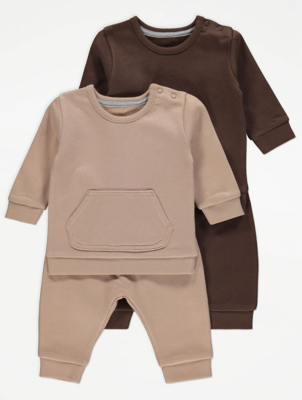 Brown Sweatshirt and Joggers 2 Pack