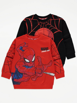 Marvel SpiderMan Sweatshirts 2 Pack Kids at ASDA