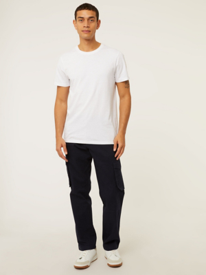 Navy Cargo Trousers Men at ASDA