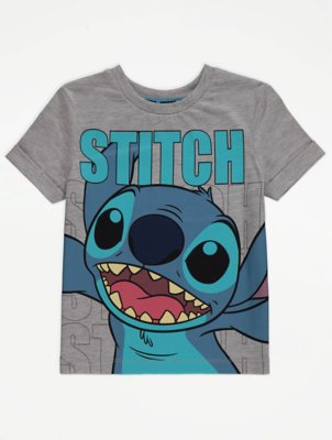 Disney Lilo & Stitch Grey TShirt Kids at ASDA