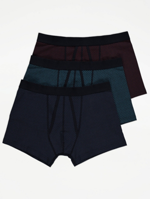 Geometric Print A-Front Trunks 3 Pack