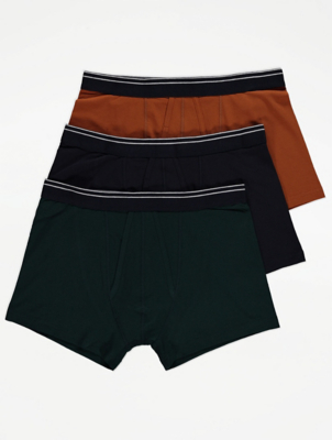 Stripe Trim A-Front Trunks 3 Pack