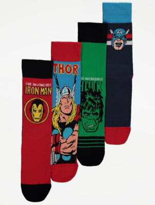 Marvel Comics Socks 4 Pack