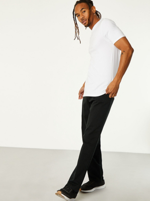 black chino joggers mens