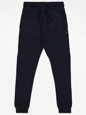 Navy Panelled Joggers